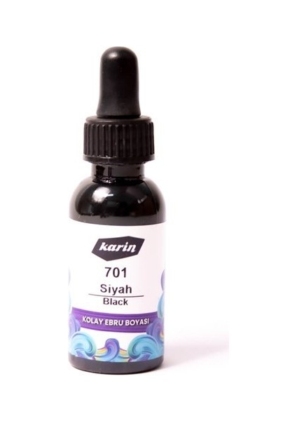 Ebru Boyası 30 ml 701 Siyah