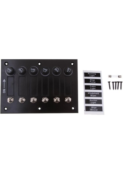 6 Çete Anahtarı Paneli Tekneler Için Deniz Rocker Kaynaşmış Rv'nin Karavanları 12 (Yurt Dışından)