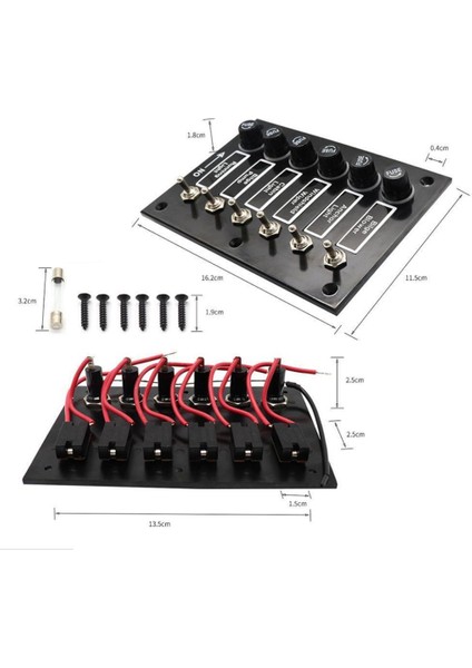 6 Çete Anahtarı Paneli Tekneler Için Deniz Rocker Kaynaşmış Rv'nin Karavanları 12 (Yurt Dışından) fırsatları
