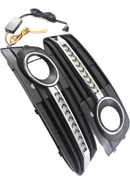 A4 B8 Mesh Grille 8kd 807 682 Siyah Için Akan LED Sis Işığı Kapağı (Yurt Dışından) fırsatları