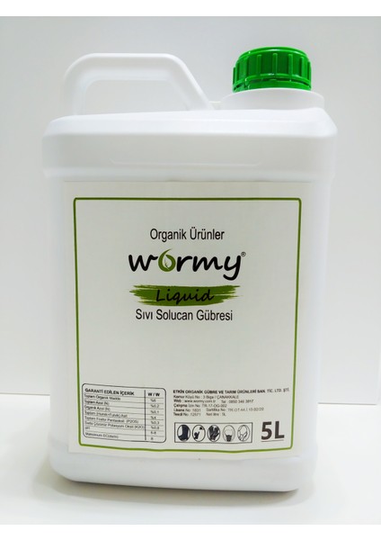 Wormy Solucan Gübresi 5 Litre
