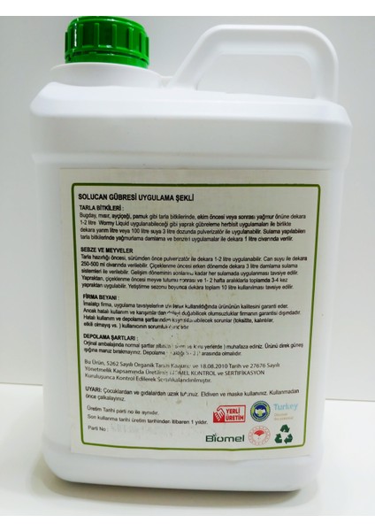 Wormy Solucan Gübresi 5 Litre