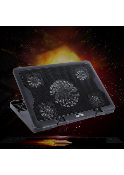 12 "17" Oyun Defterleri Için 5 Sessiz Fan ile Dizüstü Bilgisayar Soğutma Pedi Soğutucu fırsatları
