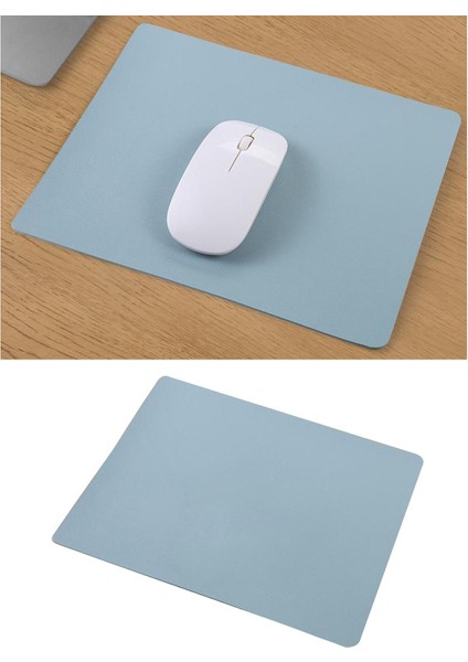 Pu Deri Oyun Pad Pad Home Pc Bilgisayar Dizüstü Bilgisayar 23X19CM Mavi(Yurt Dışından)