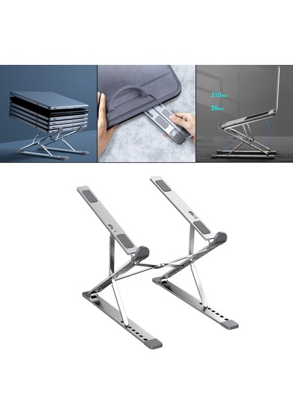 7+ Bilgisayar Stand Masaüstü Tutucu Katlanabilir Ergonomik Soğutma Depolanabilir fırsatları