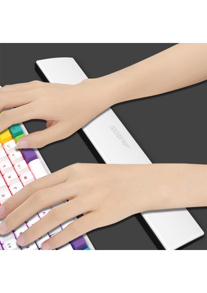 Klavye Bileği Dinlenme Ergonomik Kolay Yazma Pu Deri Anti-Kayma 87KEYLER Siyah