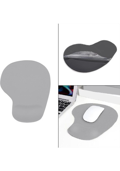 Ofis Fare Ped Ergonomik Kaymaz Fare Paspası Ev Ofis Gri Için Kauçuk Fare Ped indirimleri