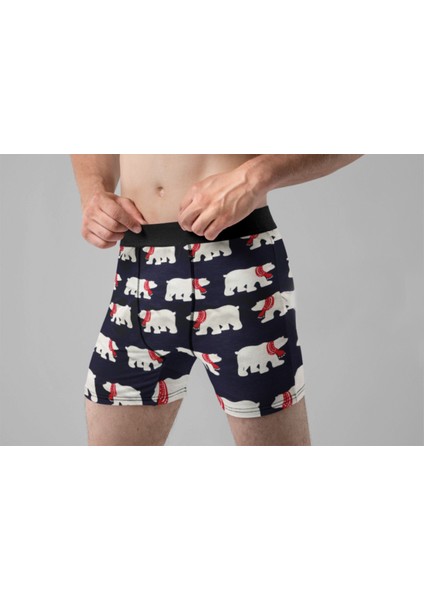 Store 4'lü Desenli Karışık Renkli Pamuklu Erkek Boxer modelleri