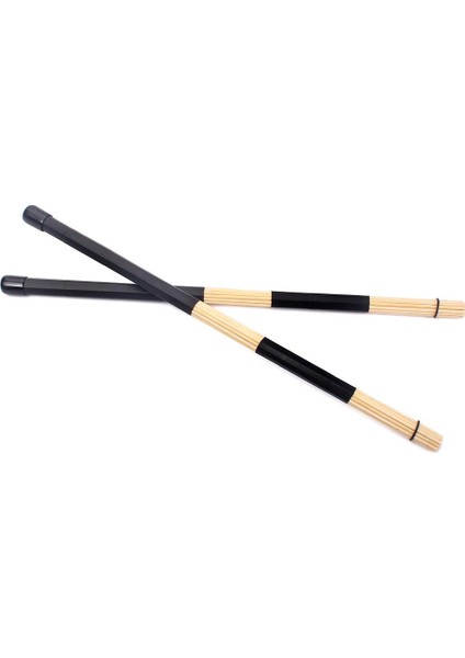 Fırçalar Bambu Drumsticks Deri Saplama 40.5cm Siyah (Yurt Dışından)