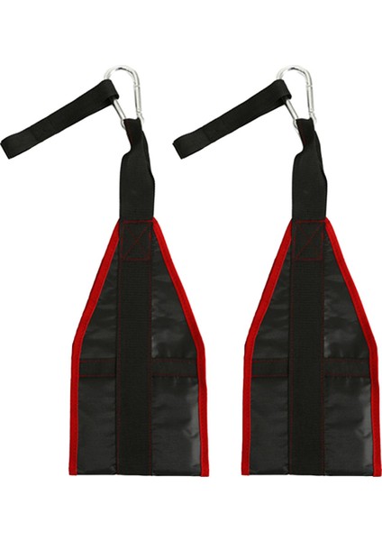 Ab Straps Chinning Bar Asma Kemer Ab Kas Eğitimi Için Kadın Kırmızı Siyah (Yurt Dışından)