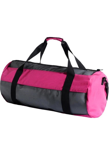 Deluxe Mesh Tüplü Dalış Yüzme Seyahat Çantası Omuz Sırt Çantası ve Gül Kırmızı Taşıma (Yurt Dışından)