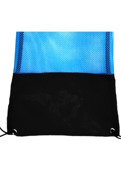 Tüplü Dalış Yüzme Şnorkel Ekipmanı Için Drawstring Örgü Dişli Torbası, Siyah, L (Yurt Dışından)