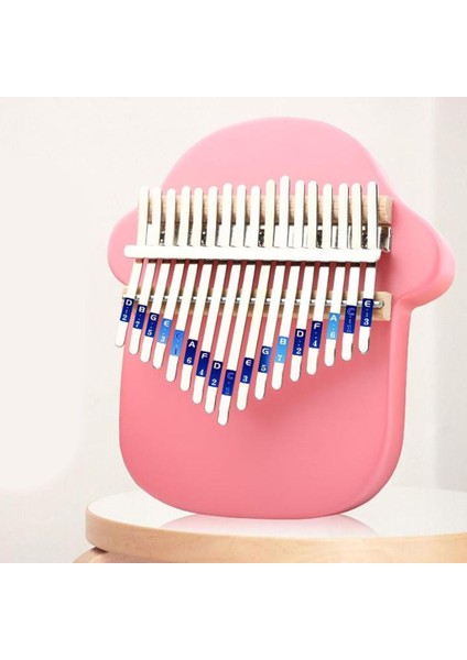 17 Anahtar Piyano Parmak Ahşap Müzik Enstrümanı Pembe Mantar (Yurt Dışından)