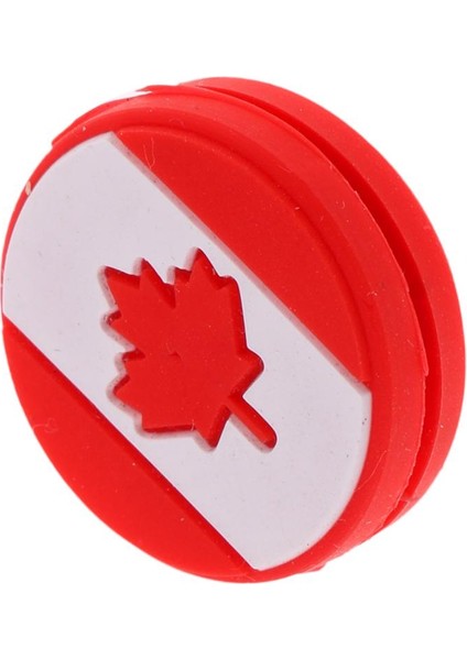 6pcs Silikon Kanada Ulusal Bayrak Tenis Raket Titreşim Sönenleyicileri 6 Ca Bayrak (Yurt Dışından)