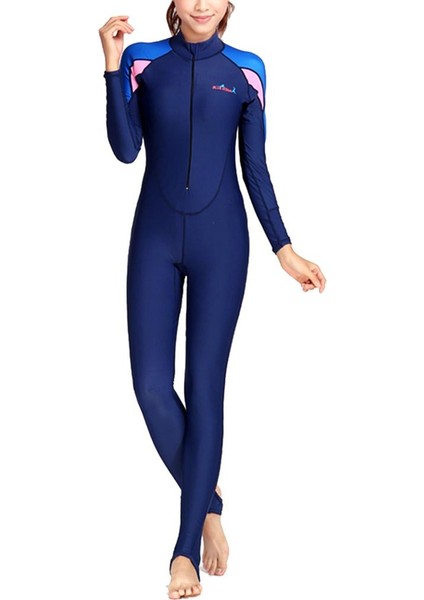 Güneş Koruyucu Uzun Kollu Sualtı Sıkı Bodysuit Dalış Kostümü Kadınlar Için Pembe (Yurt Dışından) modelleri