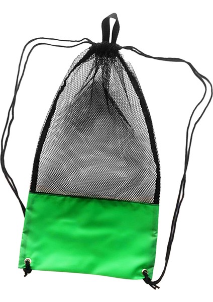 Mesh Yüzme Çantası Yeşil ve Siyah (Yurt Dışından)