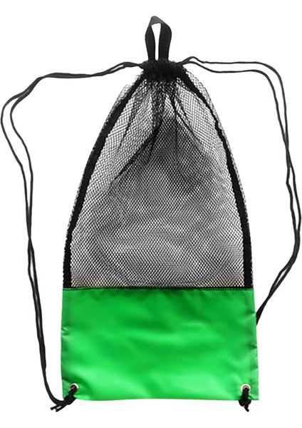 Mesh Yüzme Çantası Yeşil ve Siyah (Yurt Dışından)