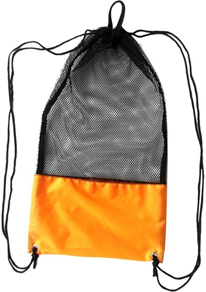 Ağır Hizmet Tipi 20KG Örgü Torba Depolama Torbası Tüplü Dalış Yüzmek Için Sırt Çantası Taşıma Turuncu (Yurt Dışından)