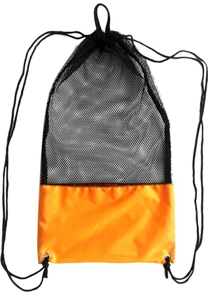 Ağır Hizmet Tipi 20KG Örgü Torba Depolama Torbası Tüplü Dalış Yüzmek Için Sırt Çantası Taşıma Turuncu (Yurt Dışından)