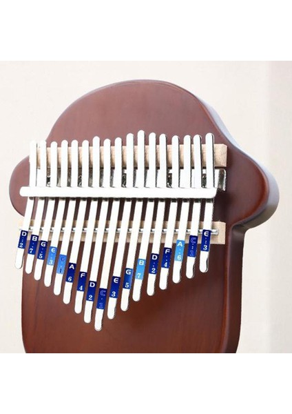 17 Anahtar Piyano Parmak Mbira Klavye Müzik Enstrümanı Odun Kahverengi Mantar (Yurt Dışından)