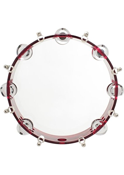 10 '' Müzikal Tambourine Davul Yuvarlak Perküsyon Tef (Yurt Dışından)