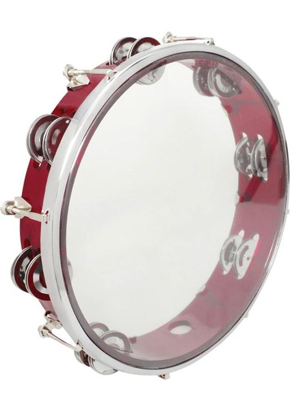 10 '' Müzikal Tambourine Davul Yuvarlak Perküsyon Tef (Yurt Dışından)