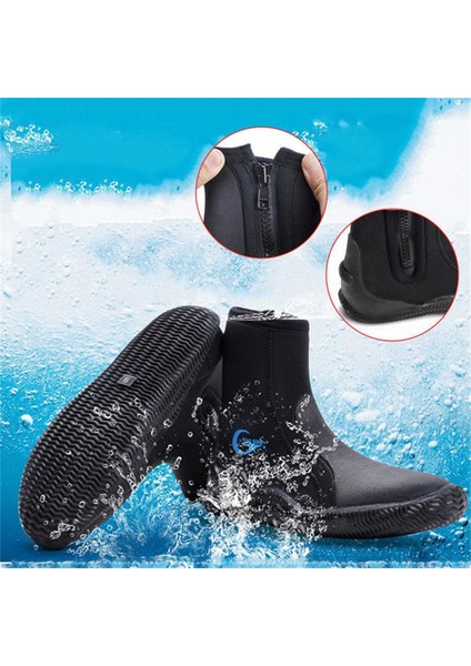 5mm Neopren Anti-Slip Scuba Dalış Botları Şnorkel Sörf Kayık Çorap Ayakkabı Bize Boyut 7 (Yurt Dışından)