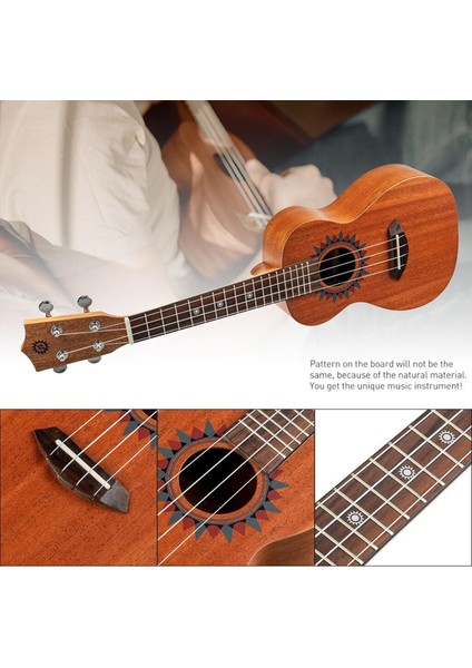 23INCH Ukulele Telli Enstrümanlar Yetişkinler Için Küçük Gitar Doğum Günü Hediyeleri (Yurt Dışından) modelleri