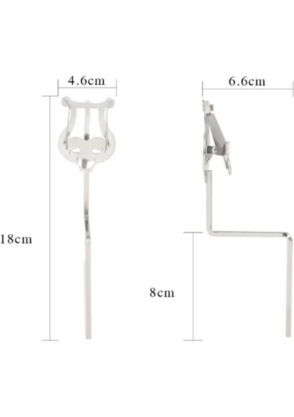 Metal Alto Saksafon Not Müzik Klipsi Saks Lir Kelepçesi Tutucuda 18X6.6X4.6CM (Yurt Dışından)