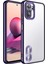 - Xiaomi Redmi Note 10 - Kılıf Kamera Korumalı Logo Gösteren Omega Kapak - Derin Mor 1