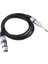 6.35MM Ts Erkek Fişe Xlr Kadın Mikrofon Stereo Dengesiz Ses Dönüştürücü Adaptör Kabloları Kablosu 150CM 1