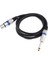 6.35MM Ts Erkek Fişe Xlr Kadın Mikrofon Stereo Dengesiz Ses Dönüştürücü Adaptör Kabloları Kablosu 150CM 4
