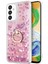 Samsung Galaxy A13 5g Kılıf Glitter Liquid Holder Pembe 1