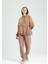Kapüşonlu Nakış Detaylı Sweatshirt 1