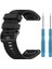 Garmin Fenix 6 Sapphire Titanium Kordon Quick Fit Strap Band Siyah 2