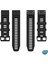 Garmin Fenix 6 Sapphire Titanium Kordon Quick Fit Strap Band Siyah 3
