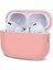 Airpods Pro 2.nesil Kılıf Mat Silikon Pembe 1
