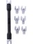 Motosiklet Tekerlek Seti Tutma Aracı 5.4mm -6.8mm - Siyah (Yurt Dışından) 3