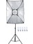 5 Duylu Lambalı 50X70 Softbox Sürekli Ürün Çekim Işığı 1
