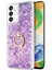 Samsung Galaxy A13 5g Kılıf Glitter Liquid Holder Mor 1