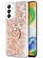 Samsung Galaxy A13 5g Kılıf Glitter Liquid Holder Gold 1