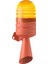LED Multifonksiyon Tek Ses Borulu Siren MS 5834 Turuncu 85-260VAC 1