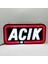 'açık' Işıklı Özel Tabela-Led ile Neon Görünümlü Tabela-Kırmızı Çizgi (25X12CM) 1
