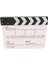 Clapper Clapperboard Tahtası Film Film Aksiyon Sahne Kayrak -Beyaz (Yurt Dışından) 2