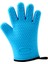 Silikon Pişirme Eldivenleri Mutfak Fırın Tenceresi Tutucular Potholder Mavi 5