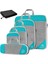 1set Sıkıştırma Paketleme Küpleri Bagaj Organizatör Seyahat Organize Gökyüzü Mavisi 6 Pcs Seçenekleri 2