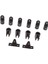 12 Pcs Tekne Naylon Bağlantı Sözleri Donanım Seti Kiti 3 Bow Bimini/8 " (Yurt Dışından) 4