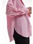 Oversize Gömlek Pembe 4