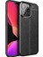 iPhone 14 Pro Uyumlu Deri Silikon Niss Telefon Kılıfı 1