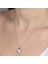Swarovski Taşlı Gümüş Damla Kalp Bayan Kolye 2